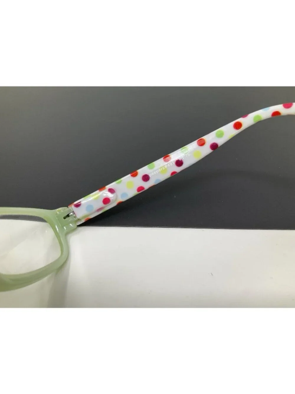 Peepers 491 Rectangle Green Reading Glasses Power +1.75